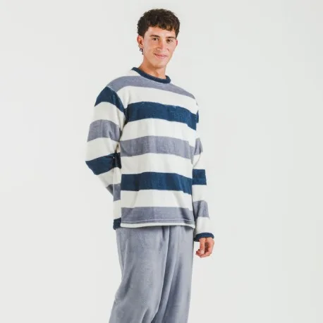 Pijama coral hombre Raya Alejo indigo